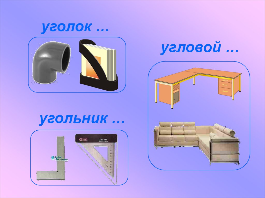 Тема угол презентация. Уголок формовочный. Виды уголков. Уголок.виды виды уголов. Разные виды углов в окружающей обстановке.