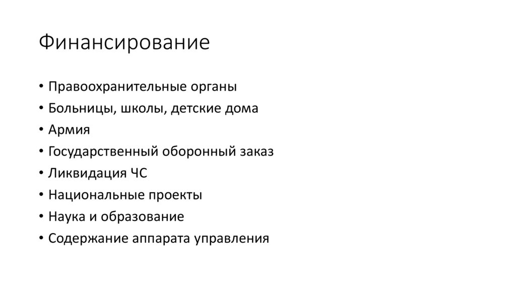 Финансирование