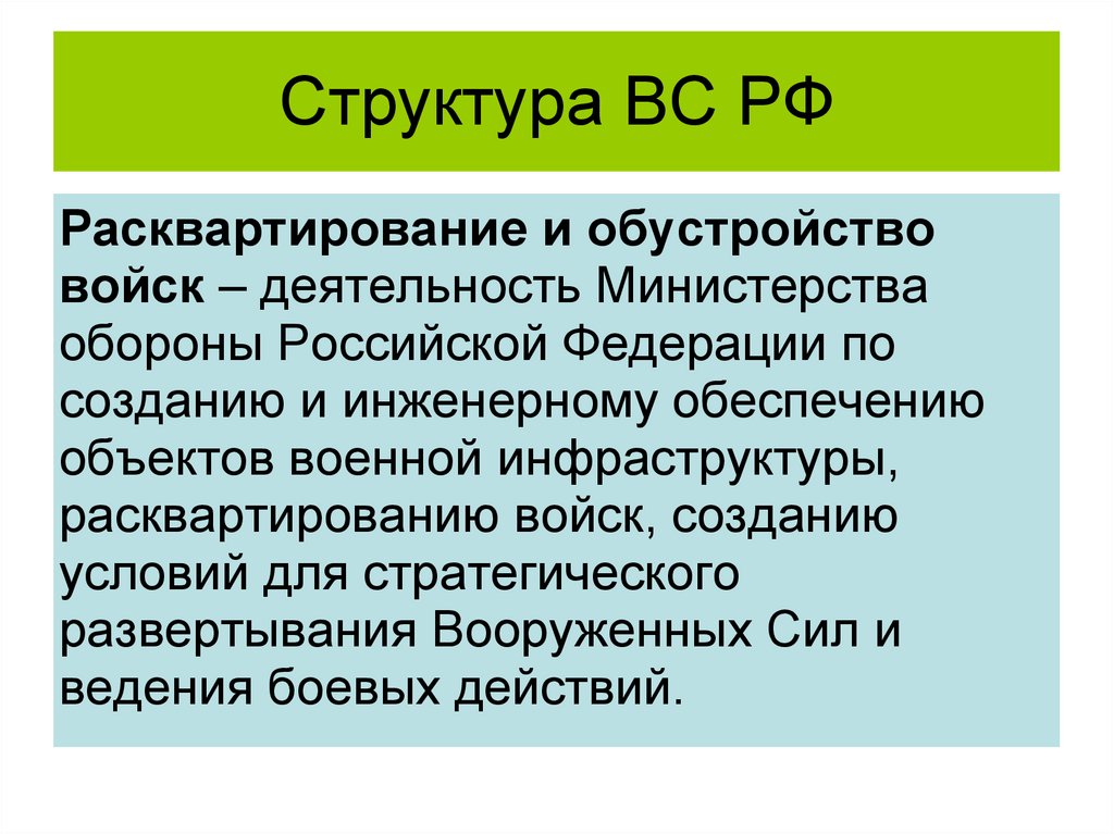 Структура ВС РФ