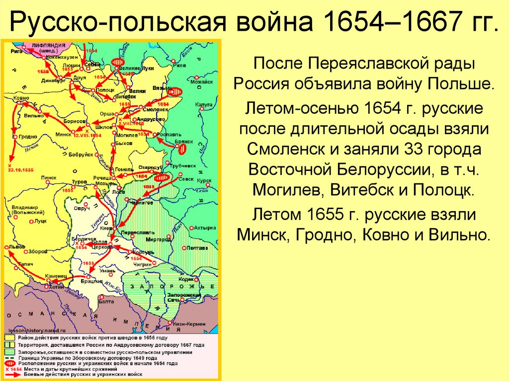 Русско-польская война 1654–1667 гг.