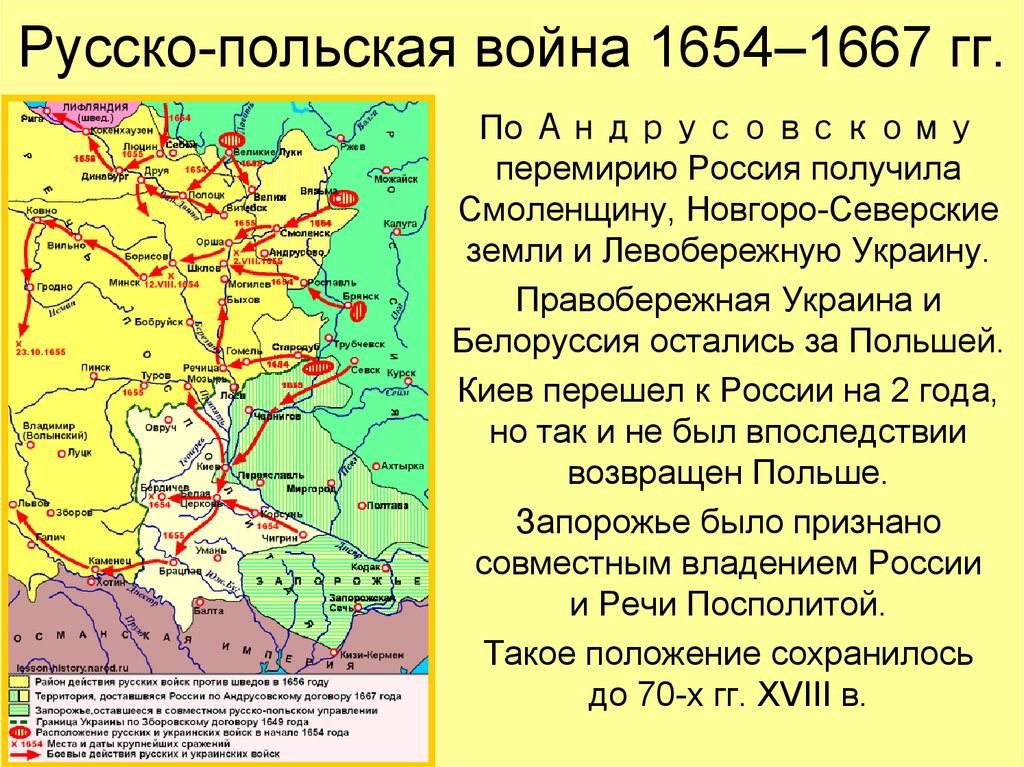 Русско-польская война 1654–1667 гг.