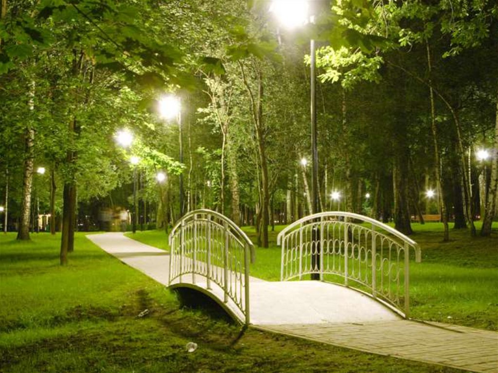 Красивый парк для прогулок