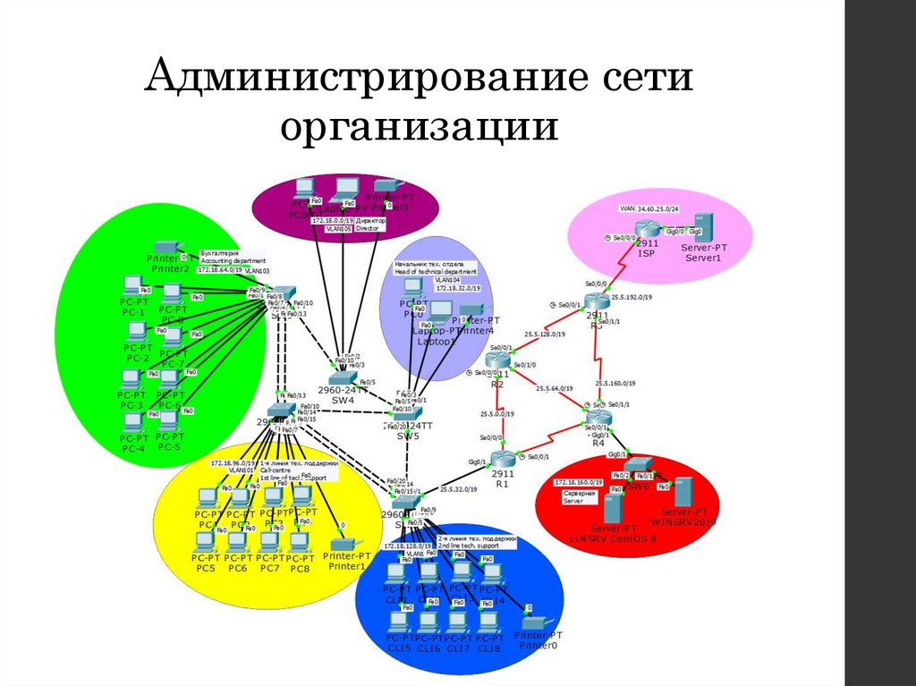 Сетевые организации управления