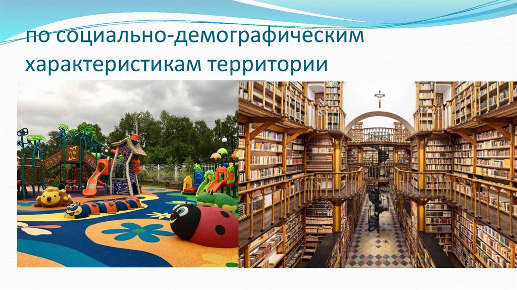 по социально-демографическим характеристикам территории