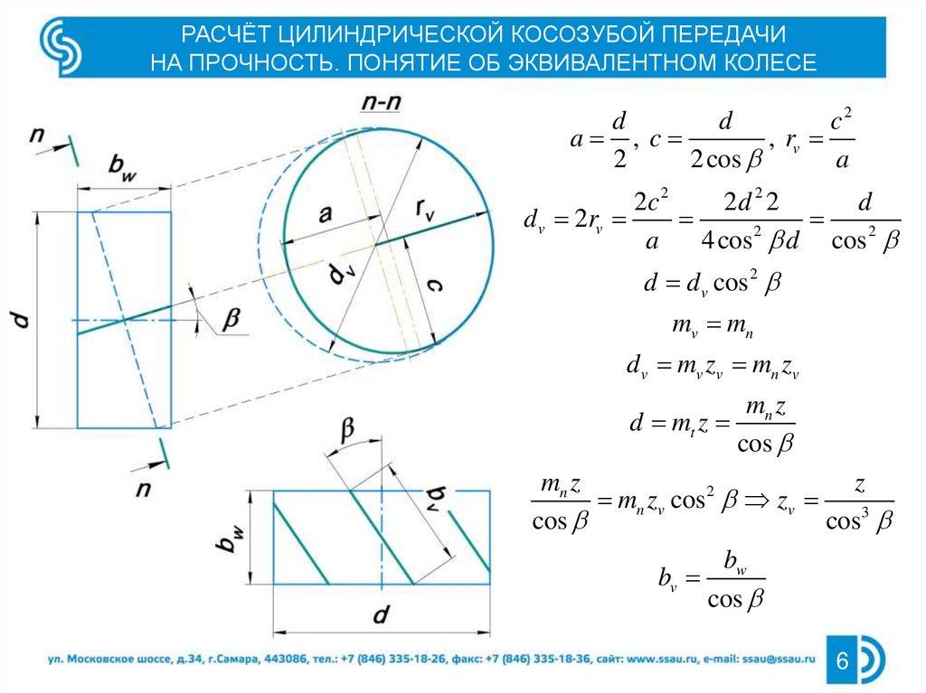 Косозубая цилиндрическая передача чертеж