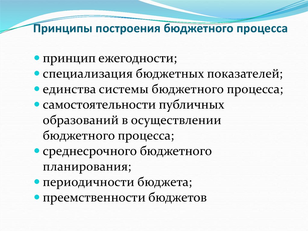 Бюджетный процесс презентация