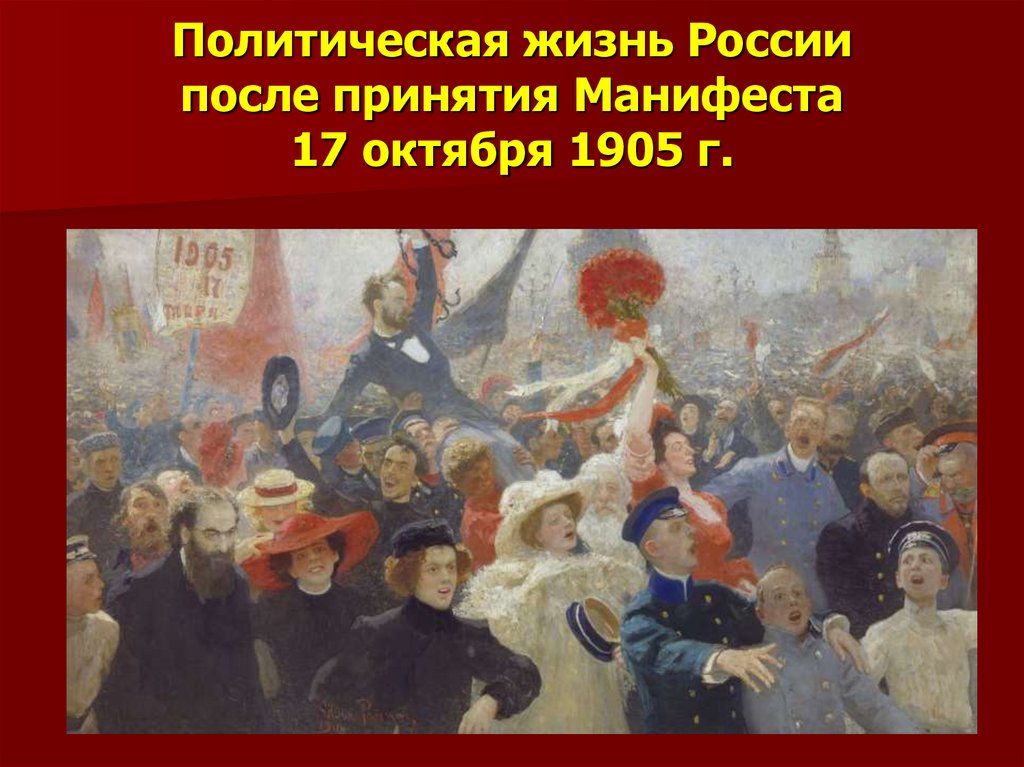 Манифест 17 октября 1905 презентация