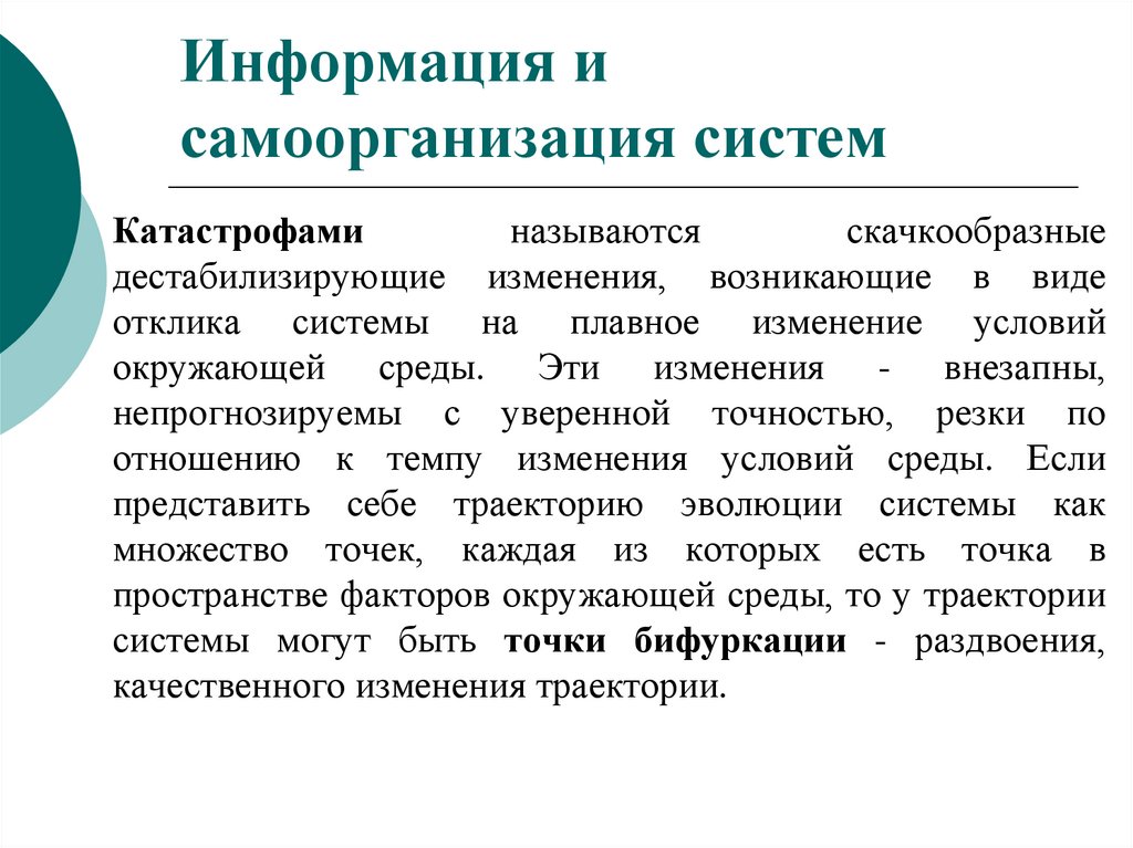 Самоорганизация систем в природе и обществе