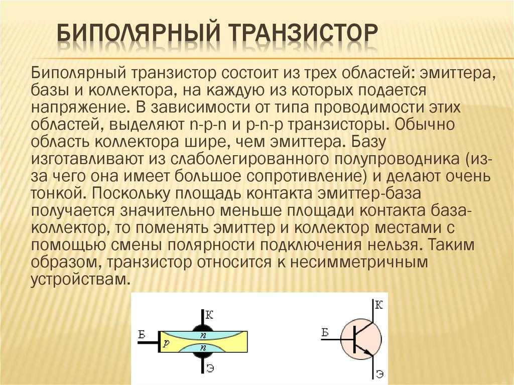 Биполярные транзисторы презентация