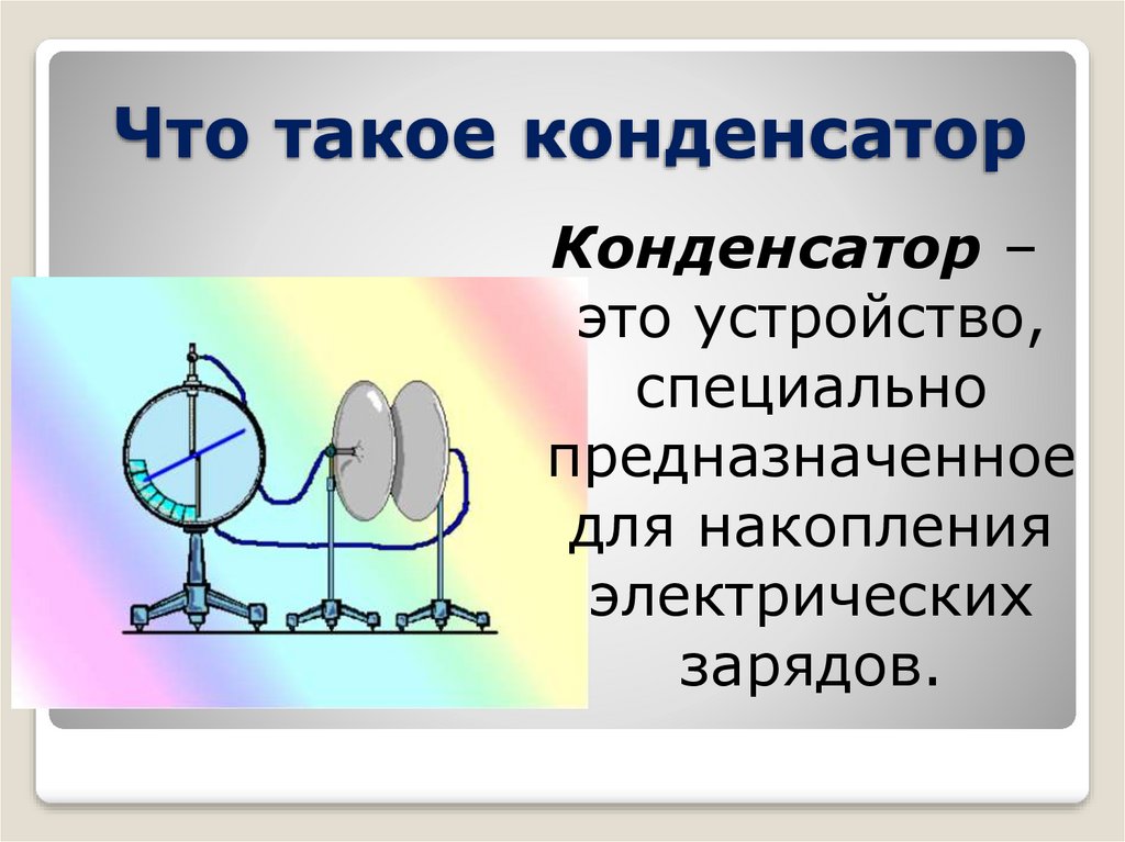 Что такое конденсатор