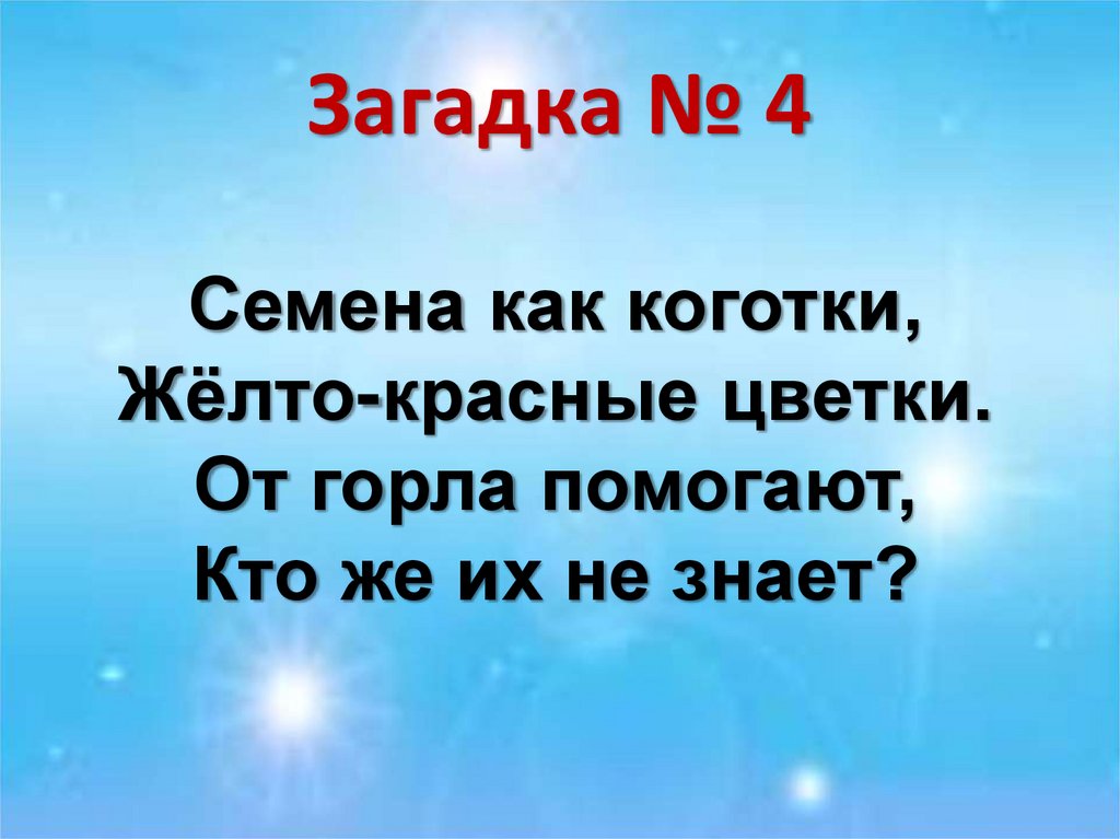 Загадка № 4