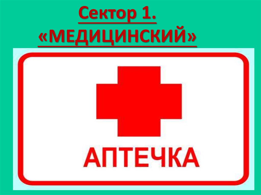 Сектор 1. «МЕДИЦИНСКИЙ»