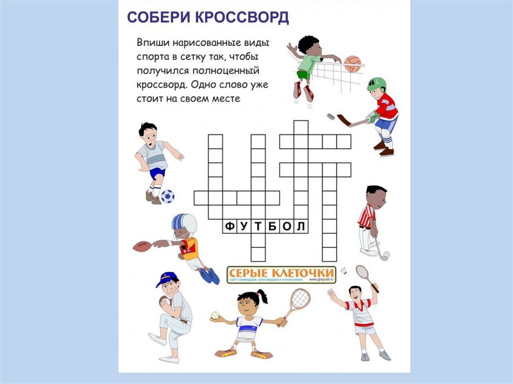 Спортивная сканворд