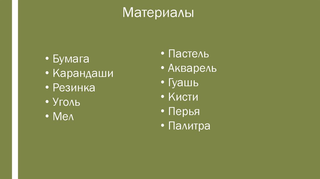 Материалы