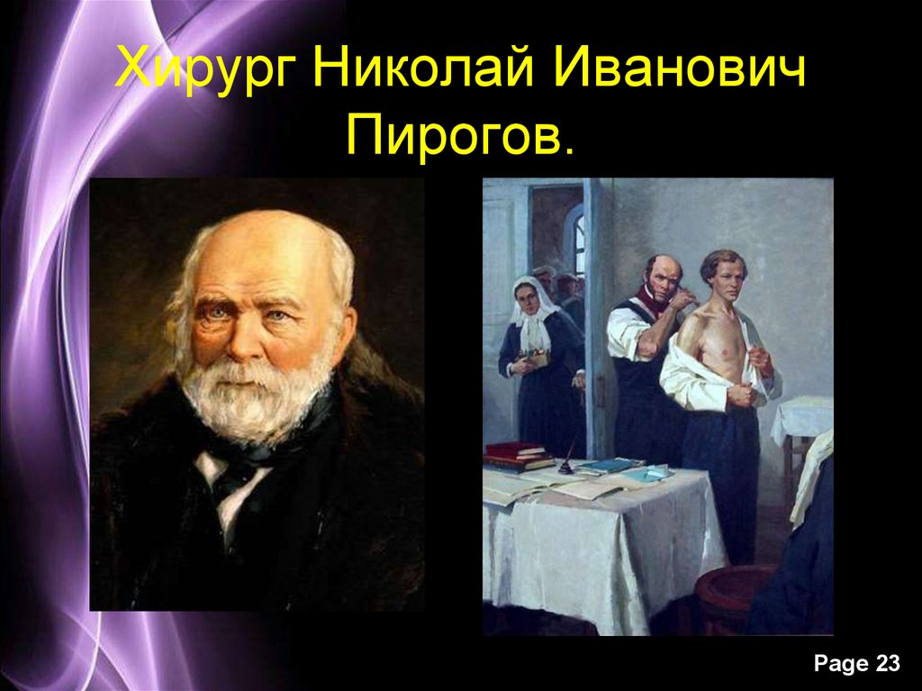 Хирург Николай Иванович Пирогов.