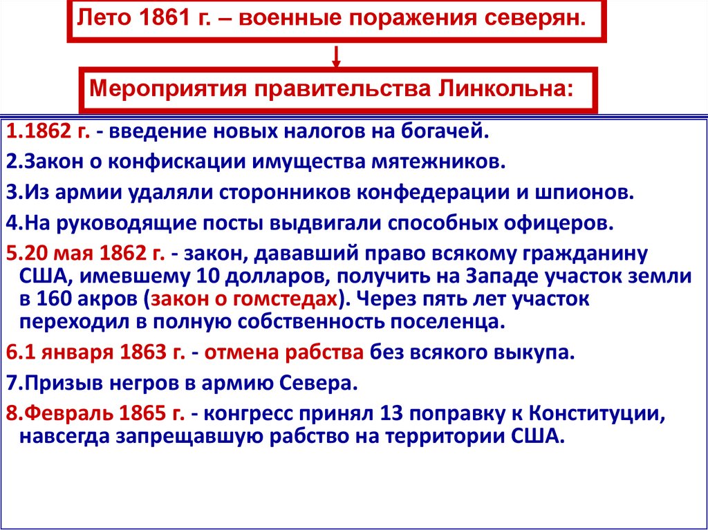 I период войны 1861 – 1862 гг. «Конституционная война»
