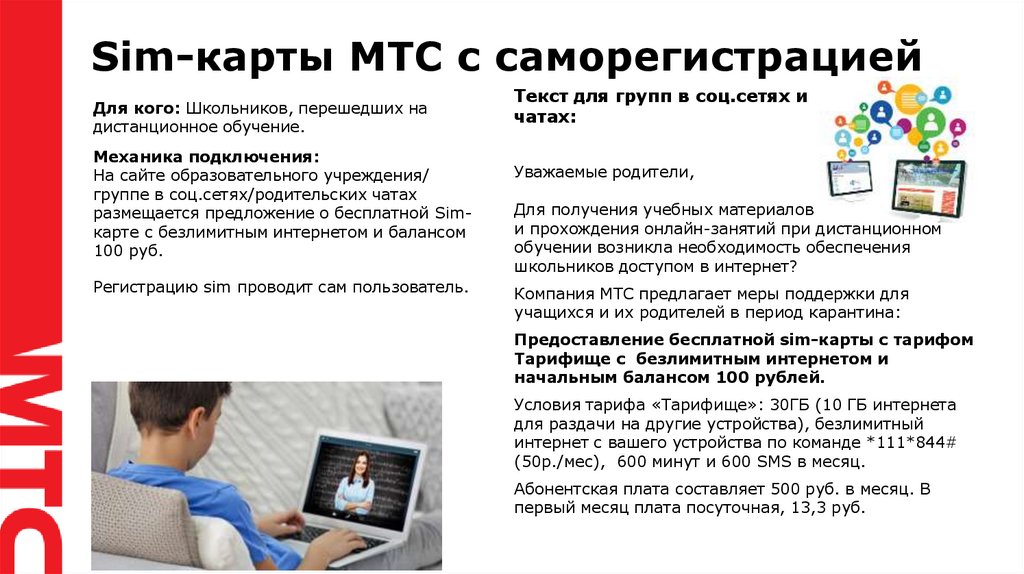 Sim карта с саморегистрацией мтс