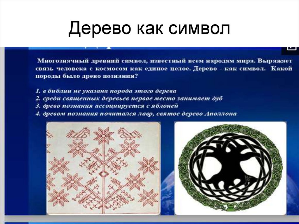 Дерево как символ