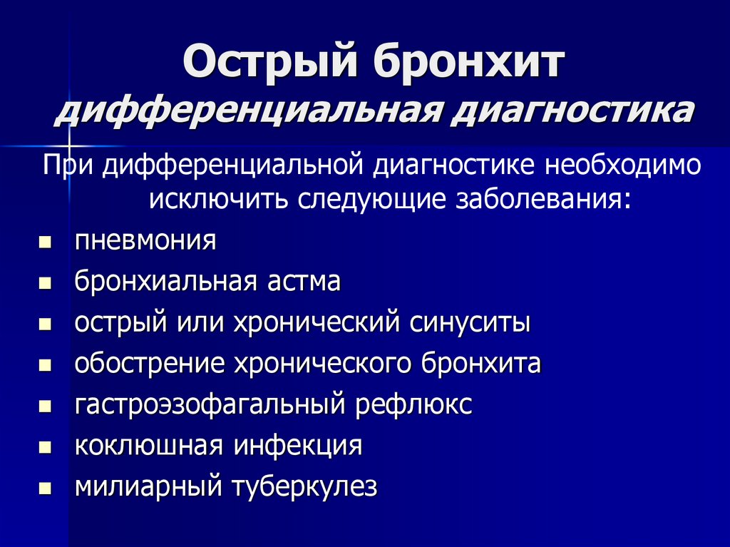 Хронический бронхит анамнез