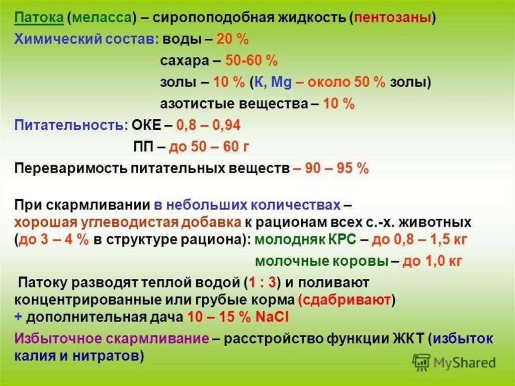 Плотность патоки