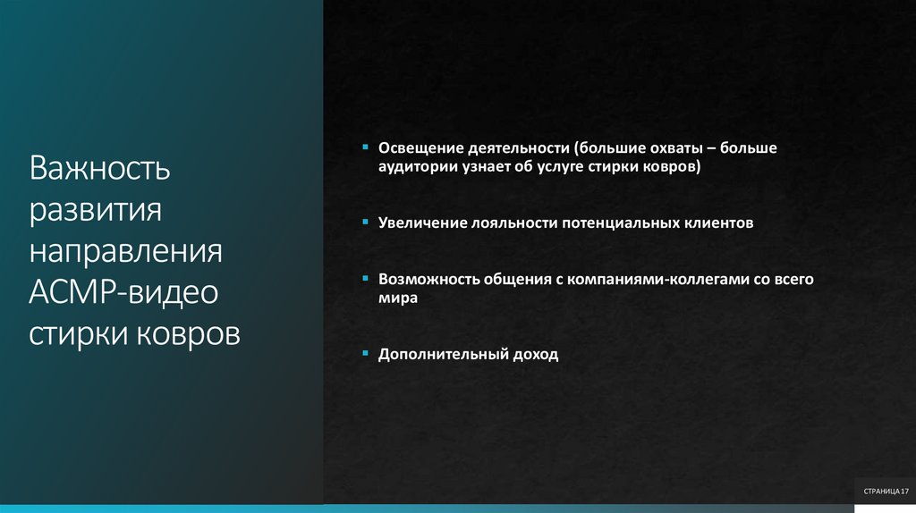 Важность развития направления АСМР-видео стирки ковров