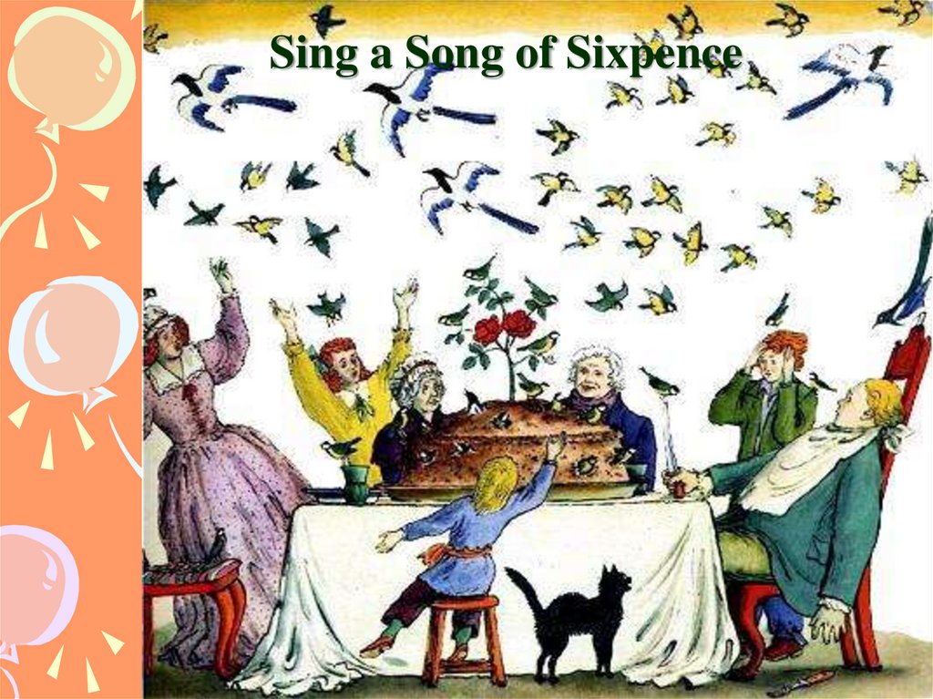 Sing a song. Sing a Song of Sixpence. Английская народная поэзия 13 века.