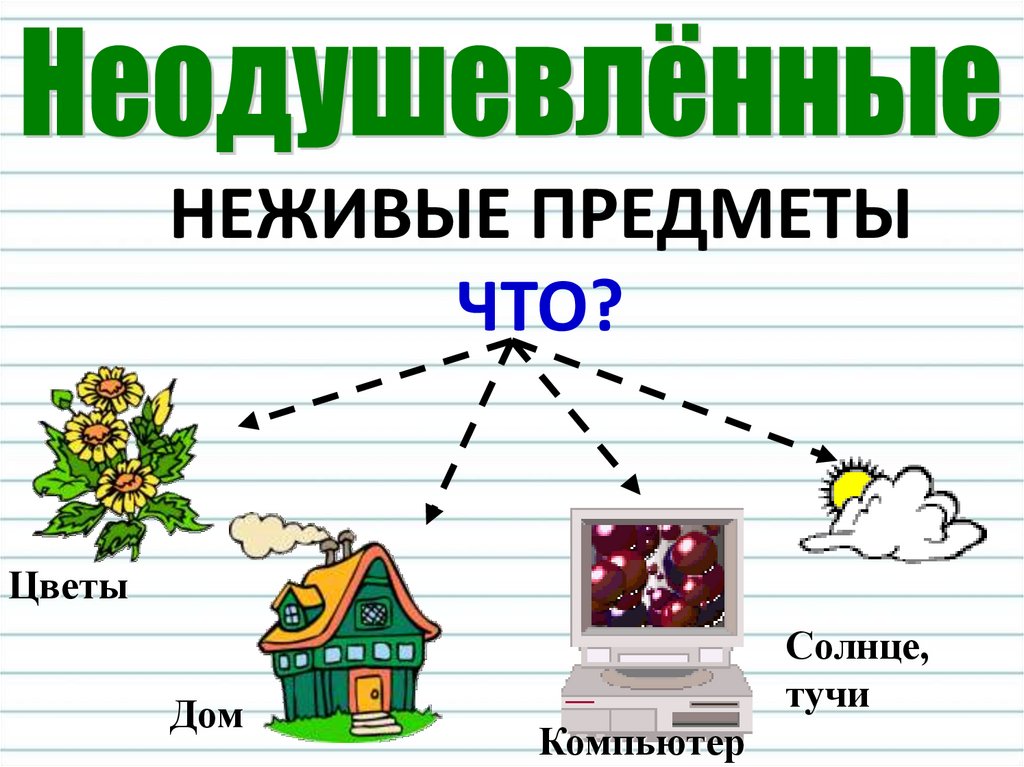 Изображение безжизненных предметов