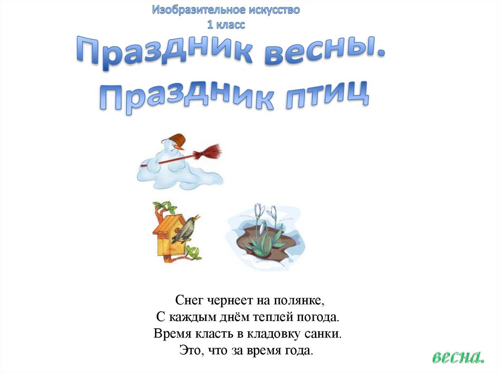 Презентация праздник птиц 1 класс школа россии