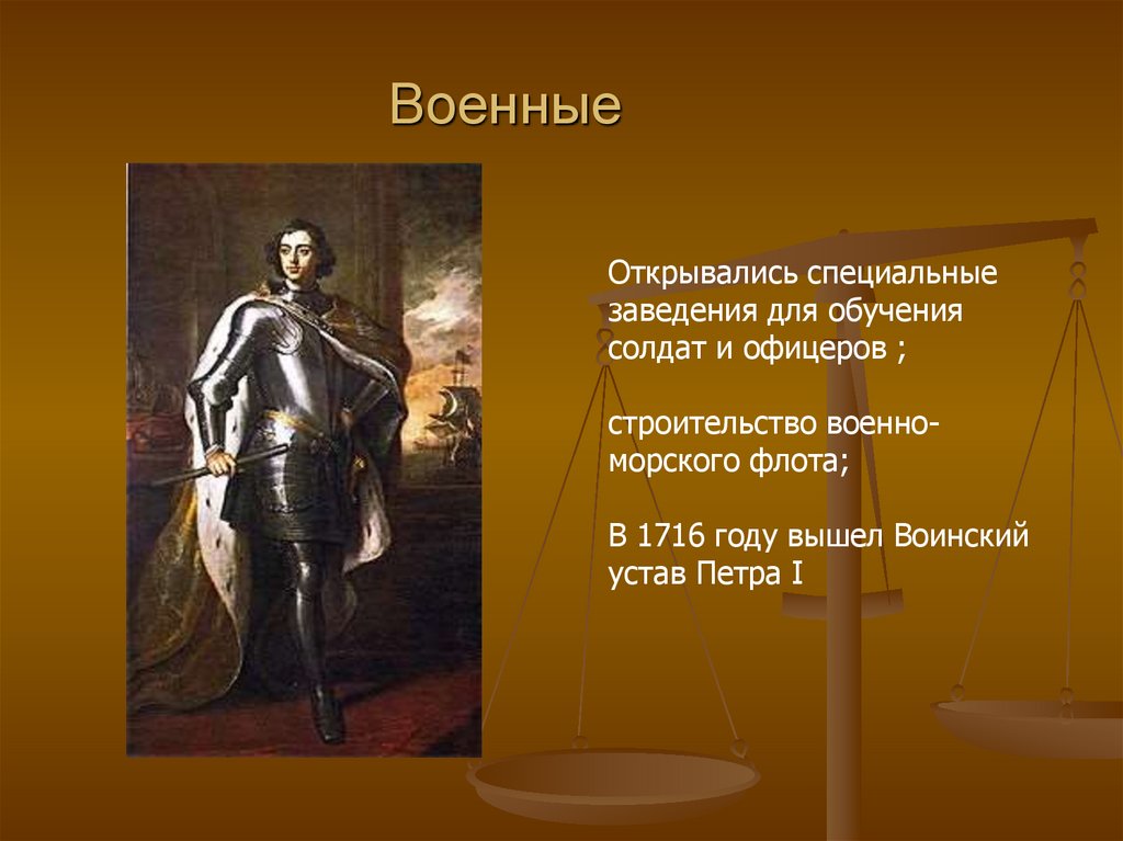 Первый воинский устав. Воинский устав Петра 1 1716. Воинский устав 1716 года. Воинский устав Петра 1 презентация. Петр 1 Император презентация.