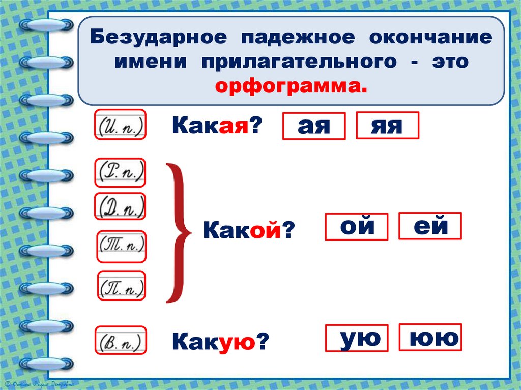 Изменение прилагательных по родам карточки