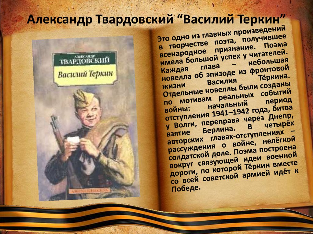 Твардовский василий теркин урок в 11 классе презентация