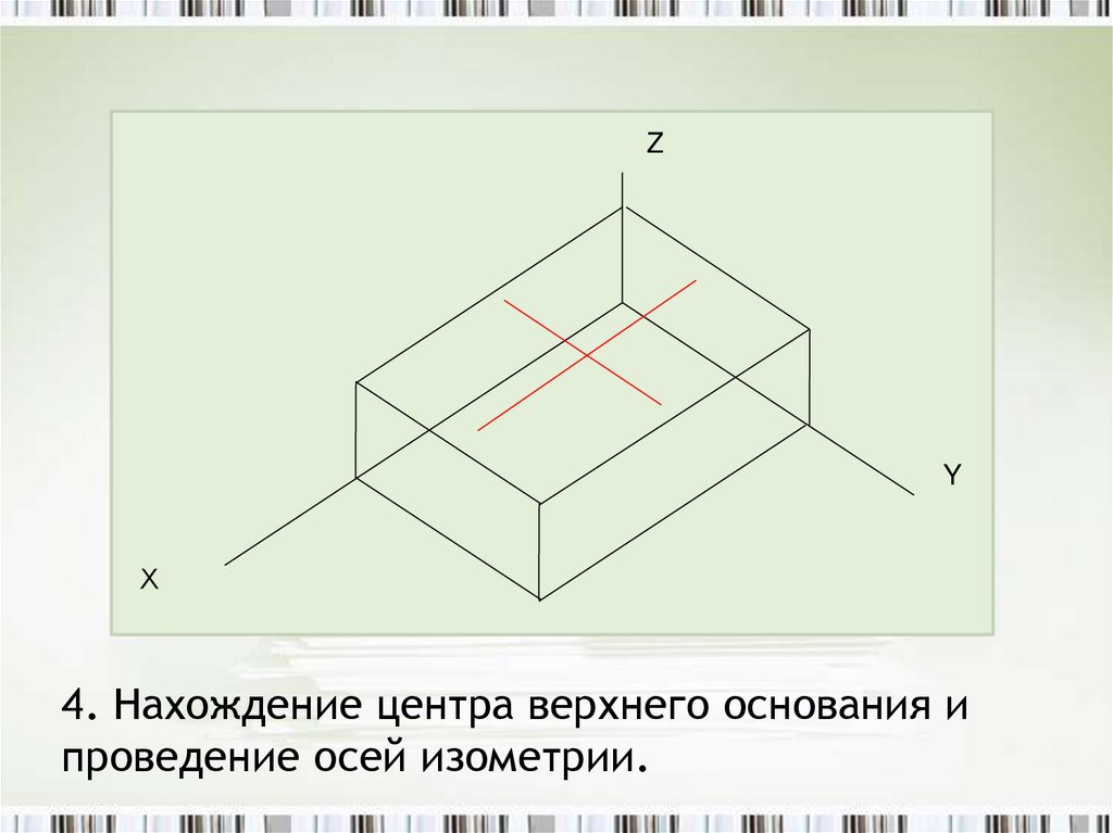 Верхнее основание. Оси изометрии. Горизонтальная изометрия. Лежачий цилиндр в изометрии. Коробка изометрия.