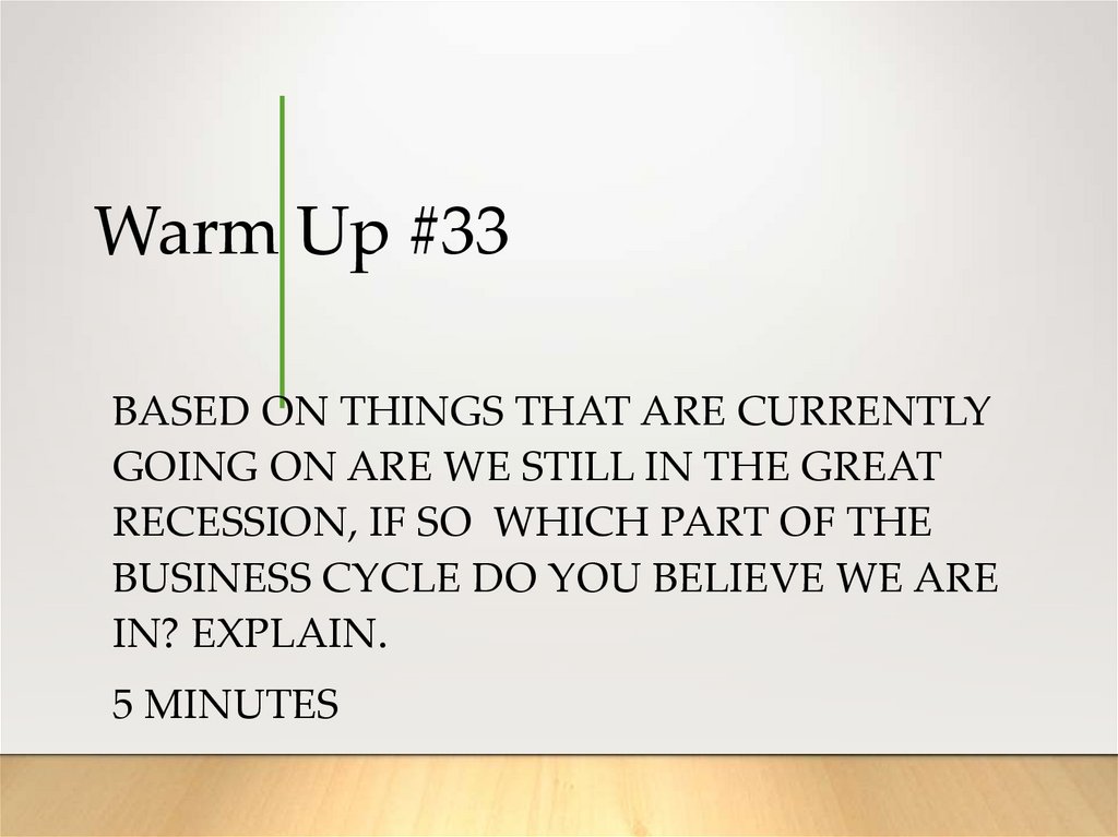 Warm Up #33
