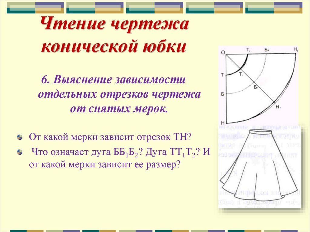 Определяющими мерками для построения чертежей юбок являются выберите несколько из 6 вариантов