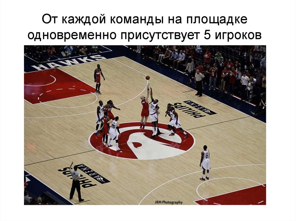 Сколько игроков может находиться на баскетбольной площадке