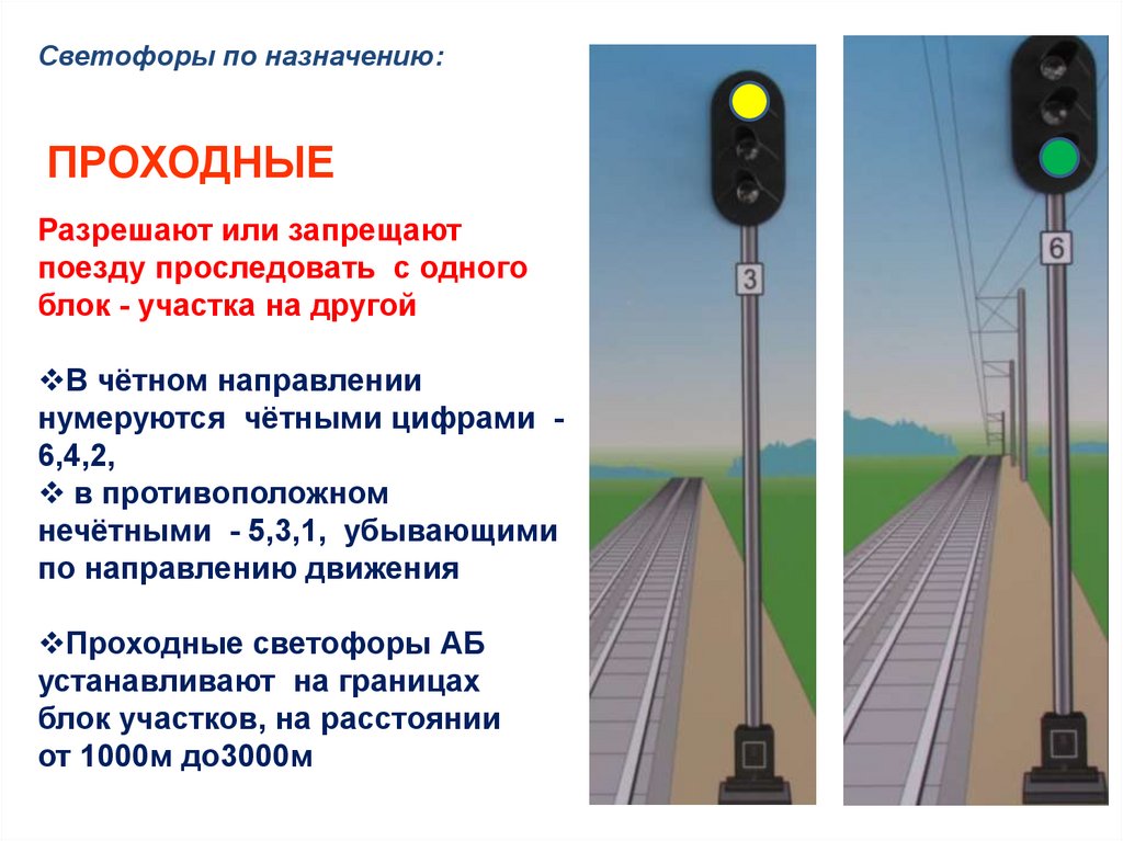 Что означают светофоры на железной дороге. Проходные светофоры автоблокировки обозначаются. Где устанавливаются проходные светофоры. Железнодорожный светофор сигналы. Назначение проходного светофора.