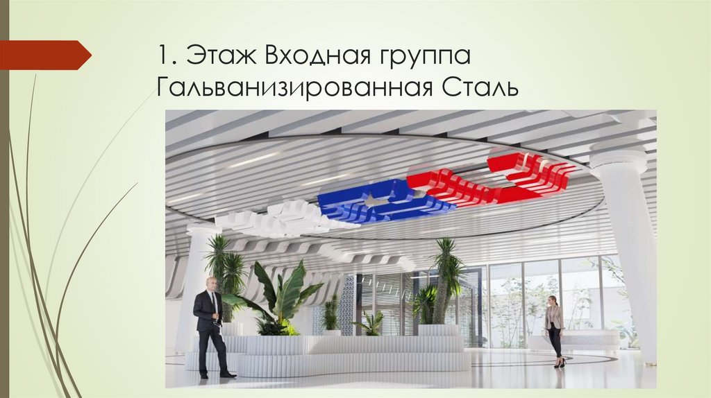 1. Этаж Входная группа Гальванизированная Сталь