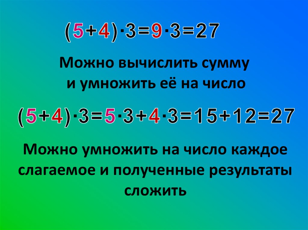 Как разделить сумму на число 3 класс презентация