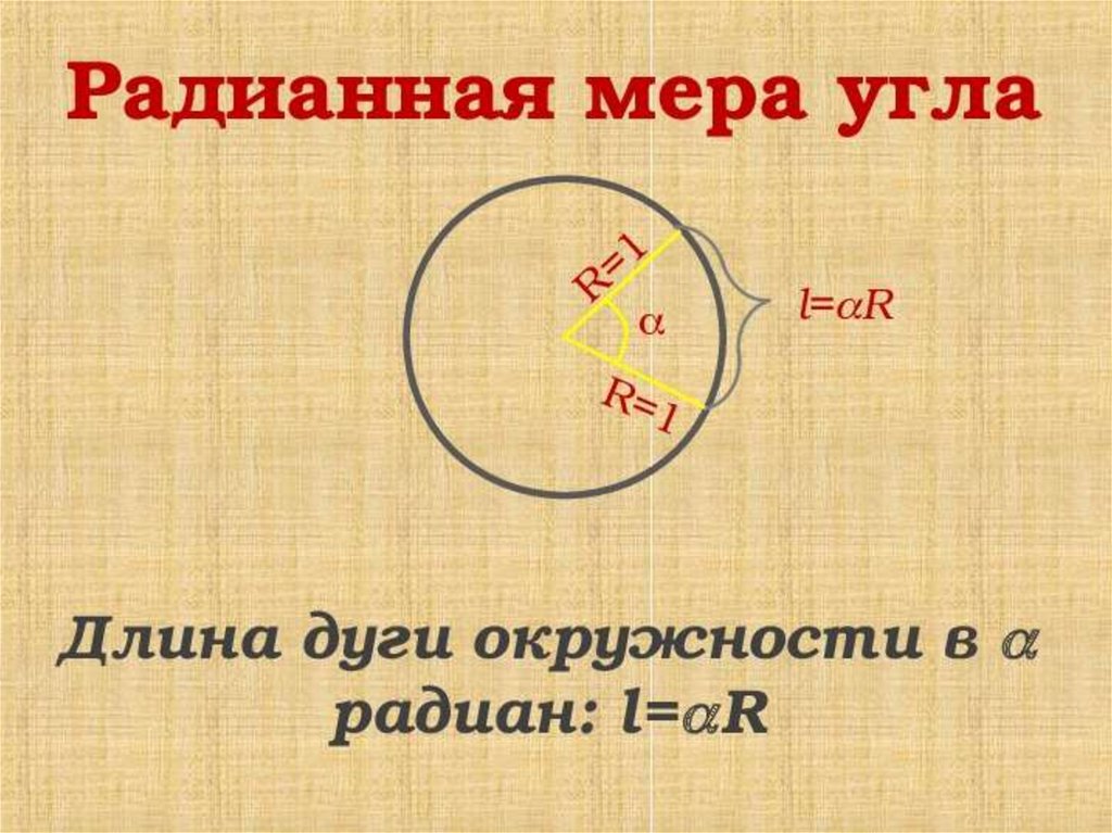 Радианы 10 класс. Радианная мера окружности. Длина дуги в радианах. Длина дуги через радианы. Радианная мера угла окружность.