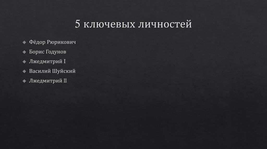 5 ключевых личностей