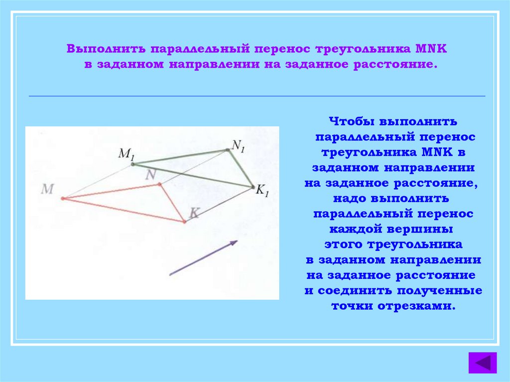 Параллельный перенос 8 класс погорелов презентация