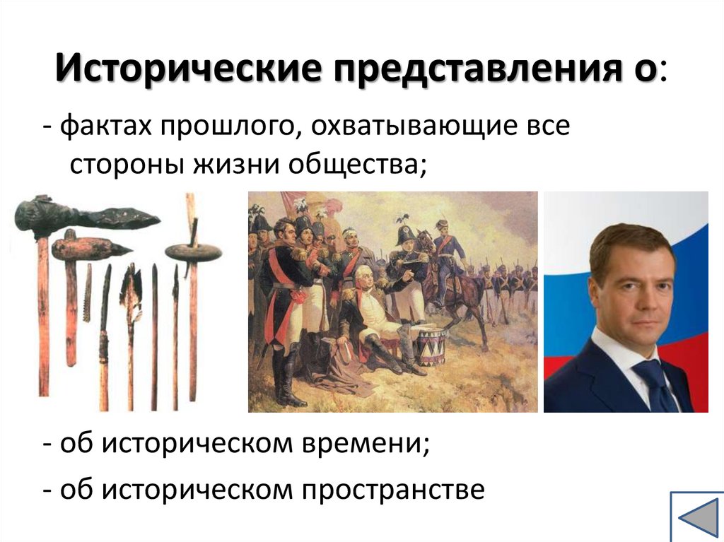 Исторические представления о: