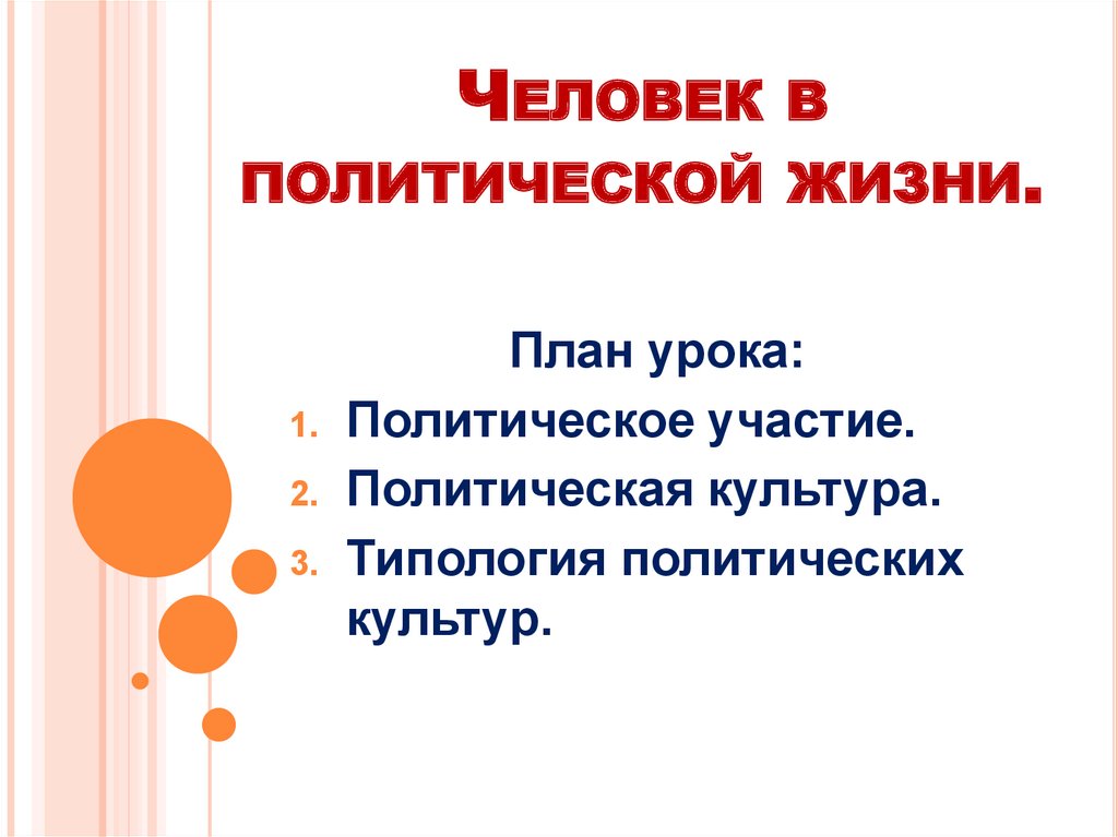 Человек в политической жизни презентация 11 класс профильный уровень