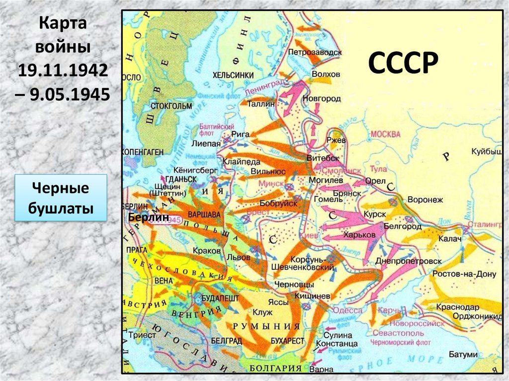 Карта войны 19.11.1942 – 9.05.1945