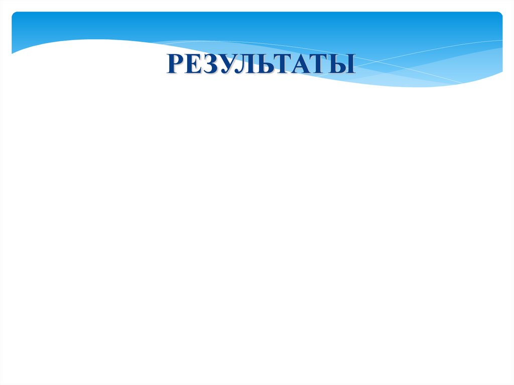 РЕЗУЛЬТАТЫ