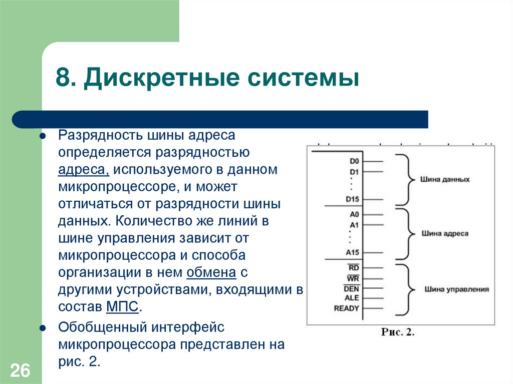 Для изображения дискретных рядов используют