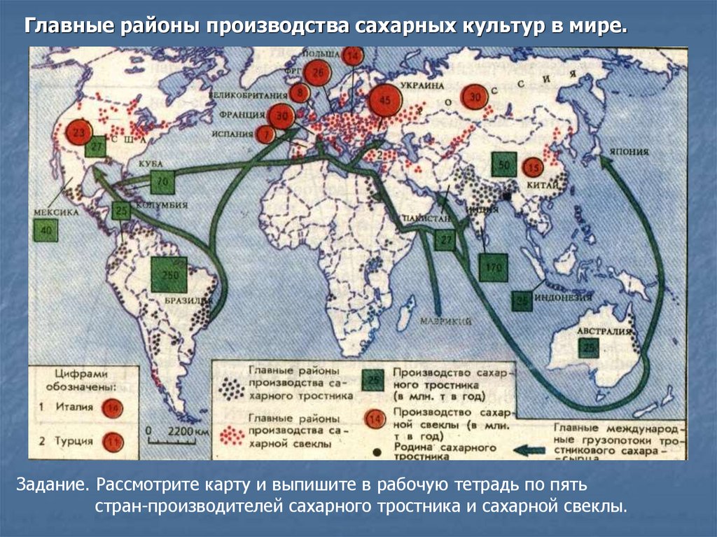 Карта сельскохозяйственных культур