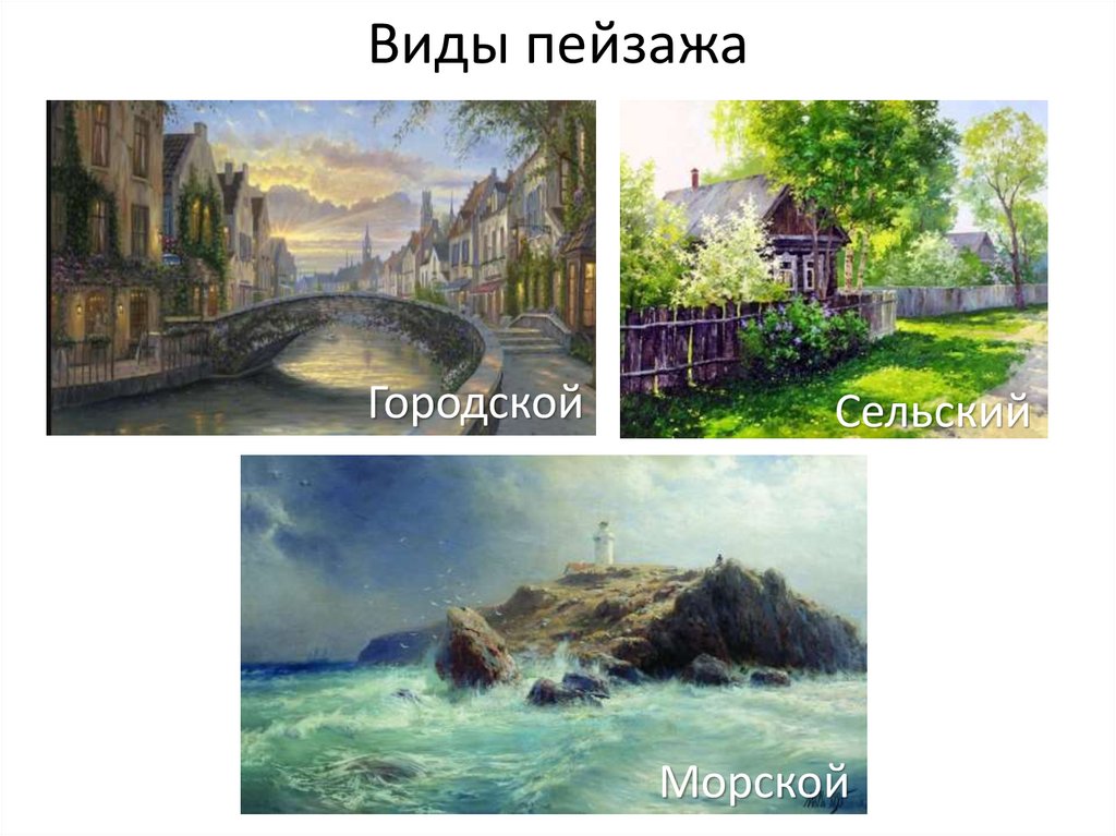Виды пейзажа