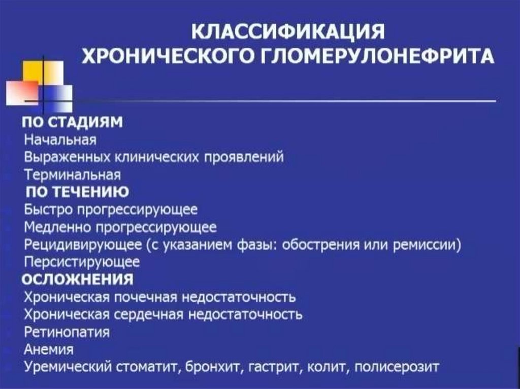 Классификация хронический. Осложнения хронического гломерулонефрита. Хронический гломерулонефрит классификация.