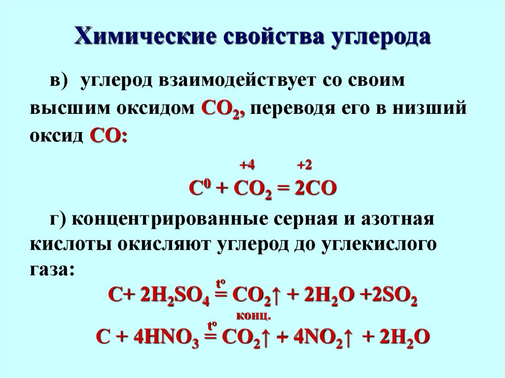 Перечислить соединения углерода
